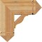 Ekena Millwork Funston Arts and Crafts Rough Sawn Bracket w/ Offset Brace, Western Red Cedar, 8"W x 18"D x 18"H BKT0806X18X18FST03RWR - alternate 2